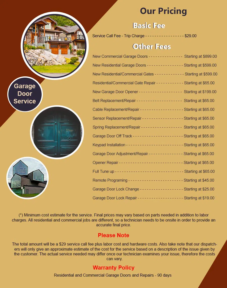 5 Star Garage Door Franklin, MI 248-520-3276 - pricelist6